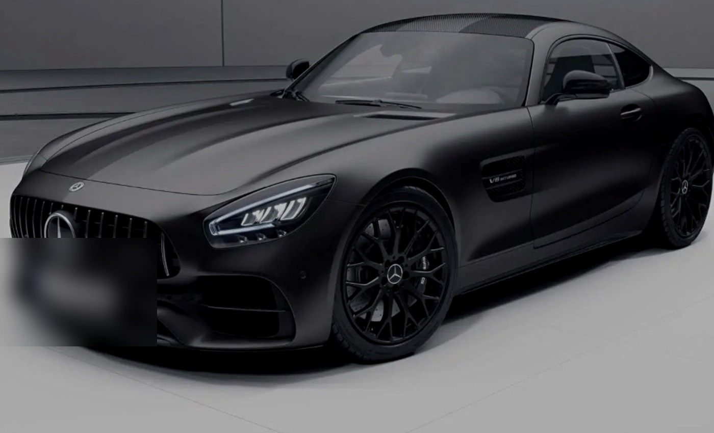 Schwarzes Sportcoupé